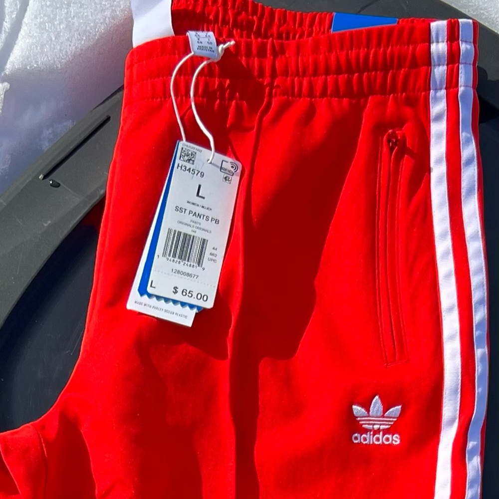 New Slim Fit $65 Prime Blue Adidas Track Pants  3X(Plus) - Picture 7 of 16